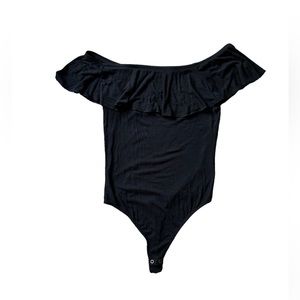 Express Off Shoulder Black Bodysuit